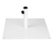 Picture of Bolero Flat Metal Parasol Base White - 18kg
