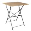 Picture of Bolero Perth Pavement Style Square Table Wood Effect