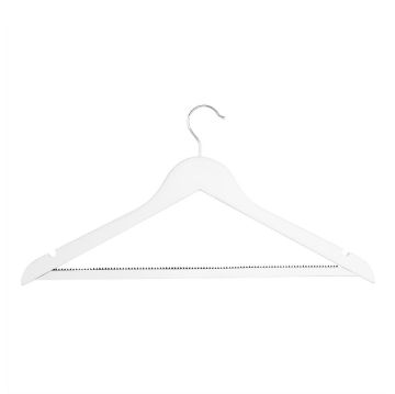 Picture of Bolero White Wooden Hangers (10 Pack)