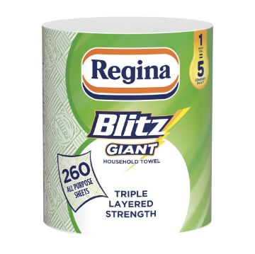 Picture of Regina Blitz Giant All Purpose Kitchen Roll 3Ply (6x1 Rolls Pack)