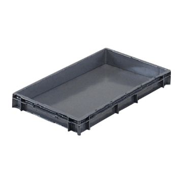 Picture of Grey Solid Stacking Container Small 600x400x75mm