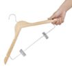 Picture of Bolero Wooden Hanger with Anti-Slip Clips (10 Pack)