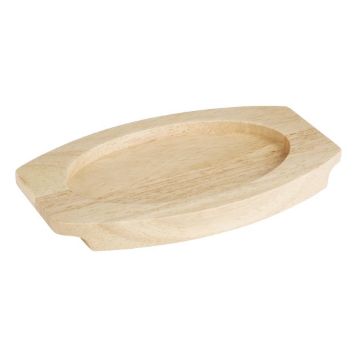 Picture of Olympia Hevea Board for Cast Iron Oval Eared Dish 210x120mm for FW819