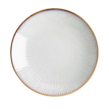 Picture of Olympia Drift Grey Embossed Coupe Low Bowls 260mm (4 pack)