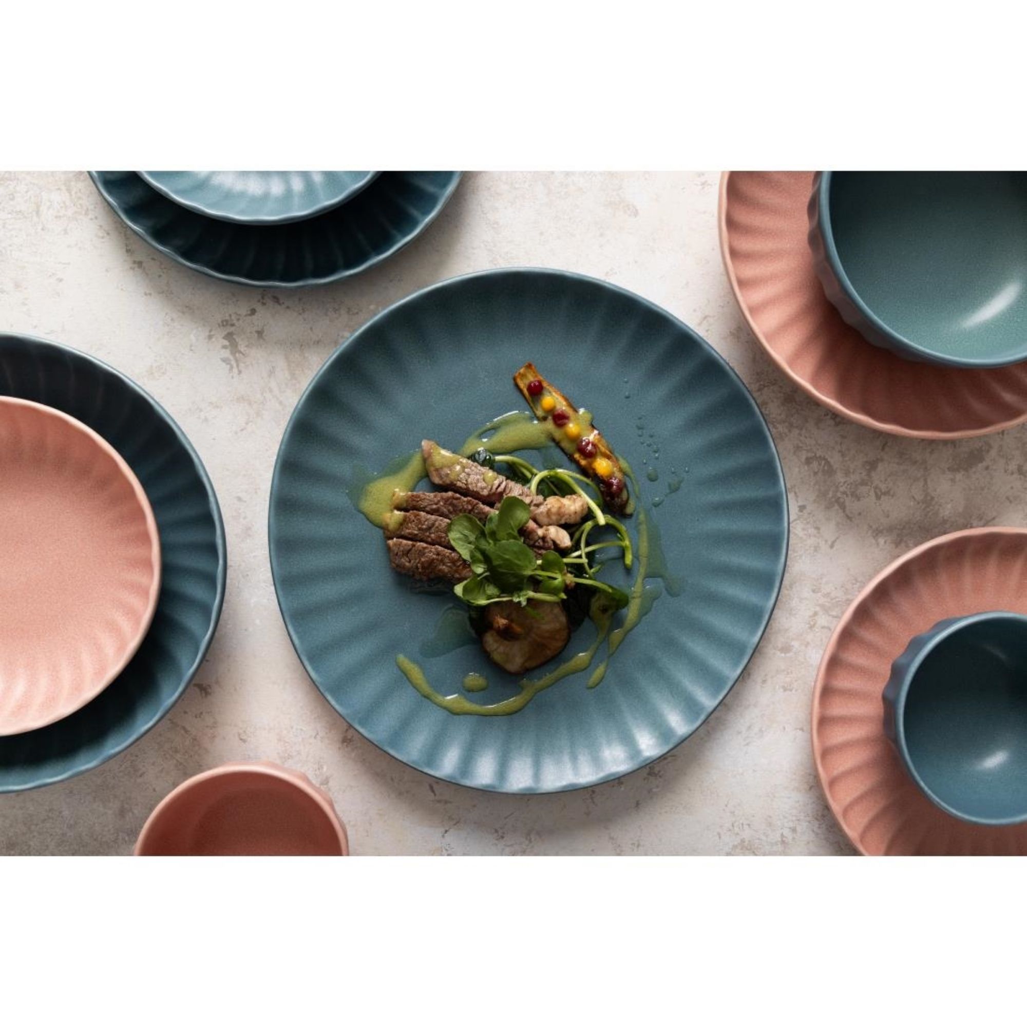 Picture of Olympia Corallite Plates Green 205mm (6 Pack)