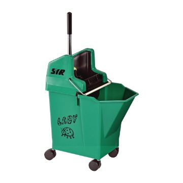 Picture of SYR NU Lady 2 Combine System Mop Bucket and Wringer 9Ltr Green