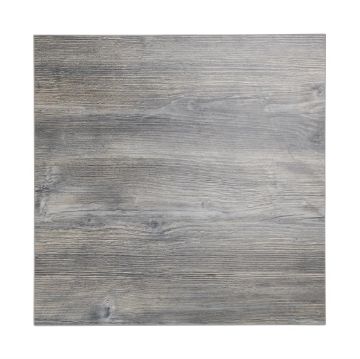 Picture of Bolero Pre-Drilled Square Melamine Table Top Ash Grey 700mm