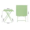 Picture of Bolero Perth Light Green Pavement Style Table Square 600mm