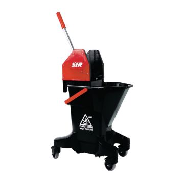 Picture of SYR Long Tall Sally Recycled Plastic Mop Bucket & Wringer 16Ltr Red