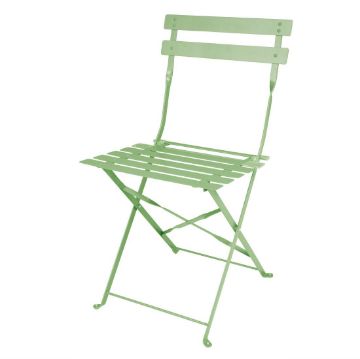 Picture of Bolero Perth Light Green Pavement Style Steel Folding Chairs (2 pack)