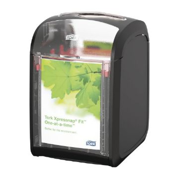 Picture of Tork Xpressnap Tabletop Napkins Dispenser Black