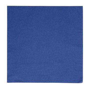Picture of Fiesta Recyclable Dinner Napkin Dark Blue 40x40cm 2ply 1/4 Fold (2000 Pack)