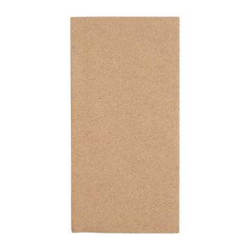 Picture of Fiesta Recyclable Recycled Dinner Napkin Kraft 40x40cm 2ply 1/8 Fold (2000 Pack)