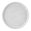 Picture of Olympia Cavolo Flat Round Plates White Speckle 180mm (6 pack)