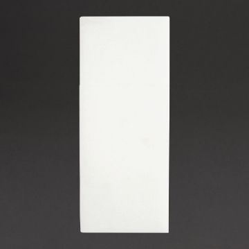 Picture of Fiesta Recyclable Premium Tablin Dinner Napkin White 48x40cm Airlaid Pocket Fold (400 Pack)
