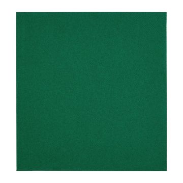 Picture of Fiesta Recyclable Premium Tablin Dinner Napkin Dark Green 40x40cm Airlaid 1/4 Fold (500 Pack)