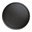Picture of Olympia Cavolo Flat Round Plates Textured Black 270mm (4 Pack)