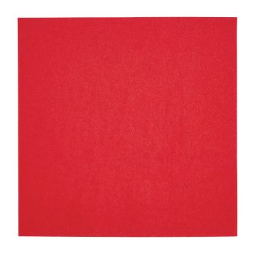 Picture of Fiesta Recyclable Lunch Napkin Red 33x33cm 2ply 1/4 Fold (2000 Pack)