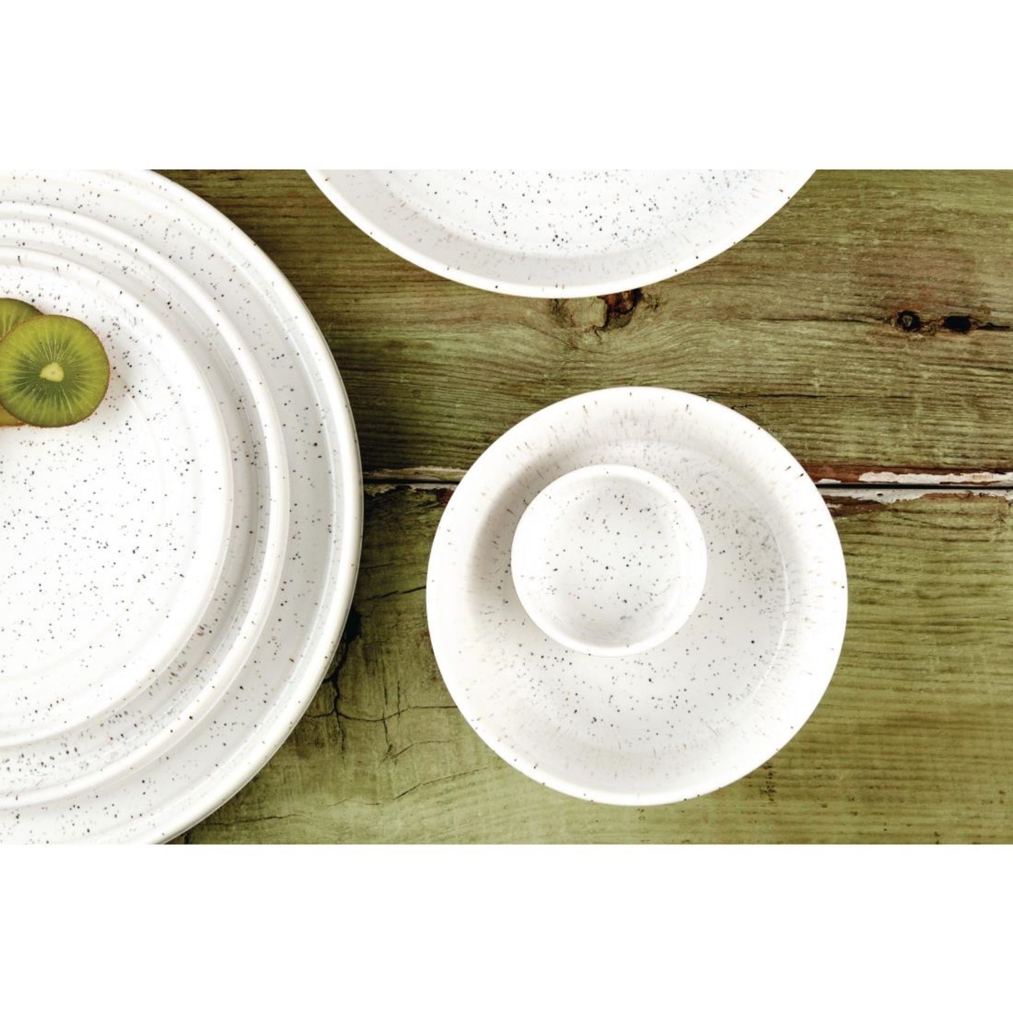 Picture of Olympia Cavolo Dipping Dish White Speckle 67mm (12 pack)
