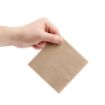 Picture of Fiesta Recyclable Recycled Cocktail Napkin Kraft 24x24cm 2ply 1/4 Fold (4000 Pack)