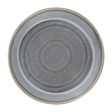 Picture of Olympia Cavolo Flat Round Bowls Charcoal Dusk 220mm (4 Pack)
