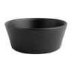 Picture of Olympia Cavolo Flat Round Bowls Textured Black 143mm (6 Pack)