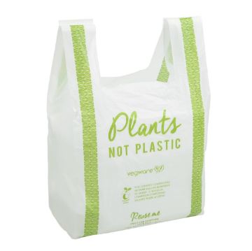 Picture of Vegware Compostable PLA Carrier Bags Medium (500 pack)