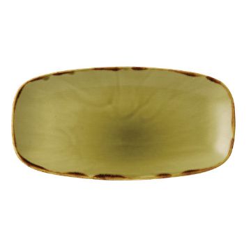 Picture of Dudson Harvest Oblong Chefs Plates Green 298 x 153mm (12 pack)