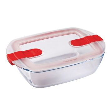 Picture of Pyrex Cook and Heat Rectangular Dish with Lid 1Ltr