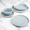 Picture of Olympia Cavolo Flat Round Plates Ice Blue 220mm (6 Pack)