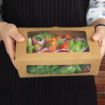 Picture of Fiesta Compostable Salad Boxes with PLA Windows 1600ml (200 Pack)