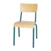 Picture of Bolero Cantina Side Chairs with Wooden Seat & Backrest Teal (4 Pack)
