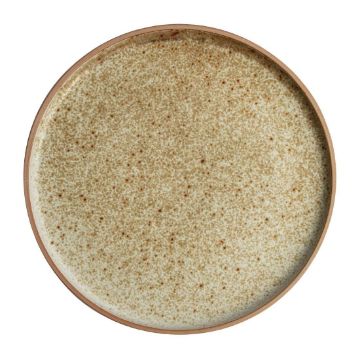 Picture of Olympia Canvas Flat Round Plates Wheat 250mm (6 Pack)