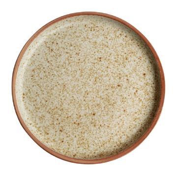 Picture of Olympia Canvas Flat Round Plates Wheat 180mm (6 Pack)