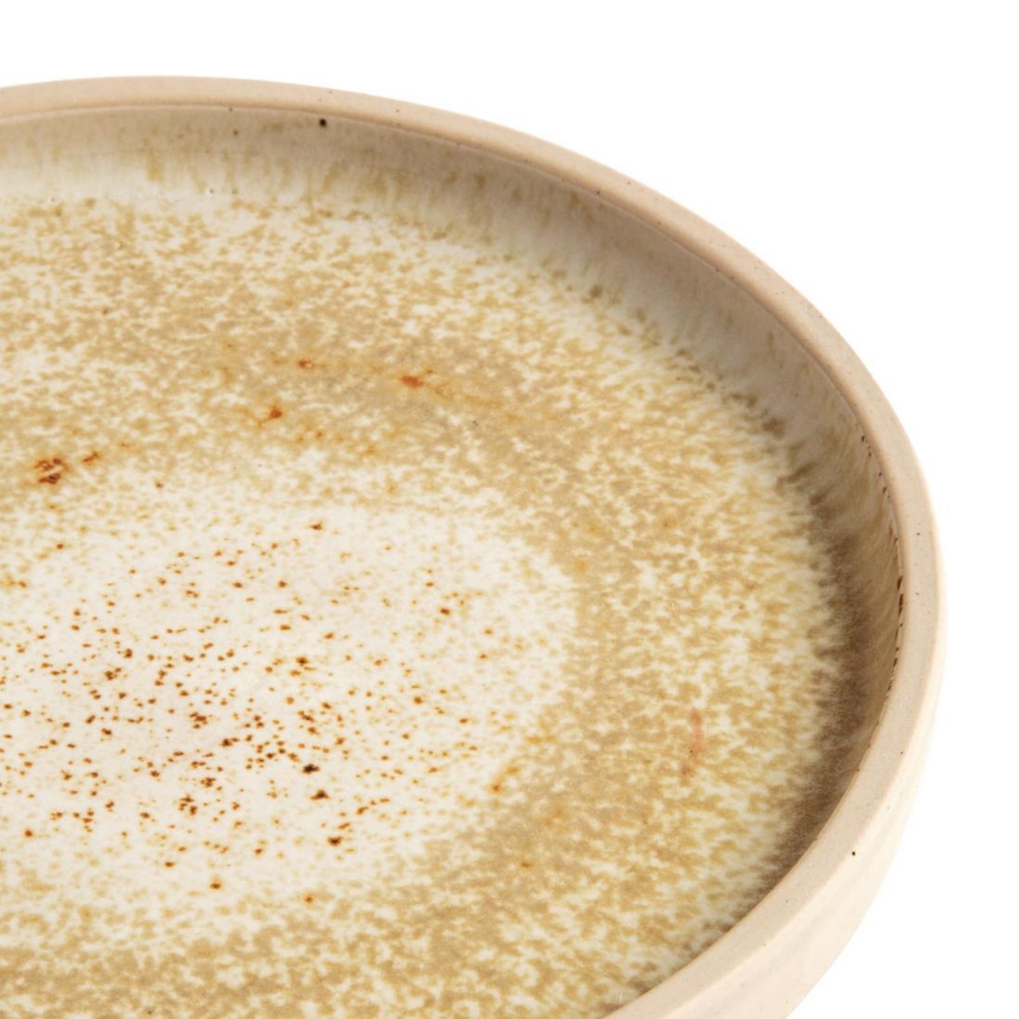 Picture of Olympia Canvas Flat Round Plates Wheat 180mm (6 Pack)