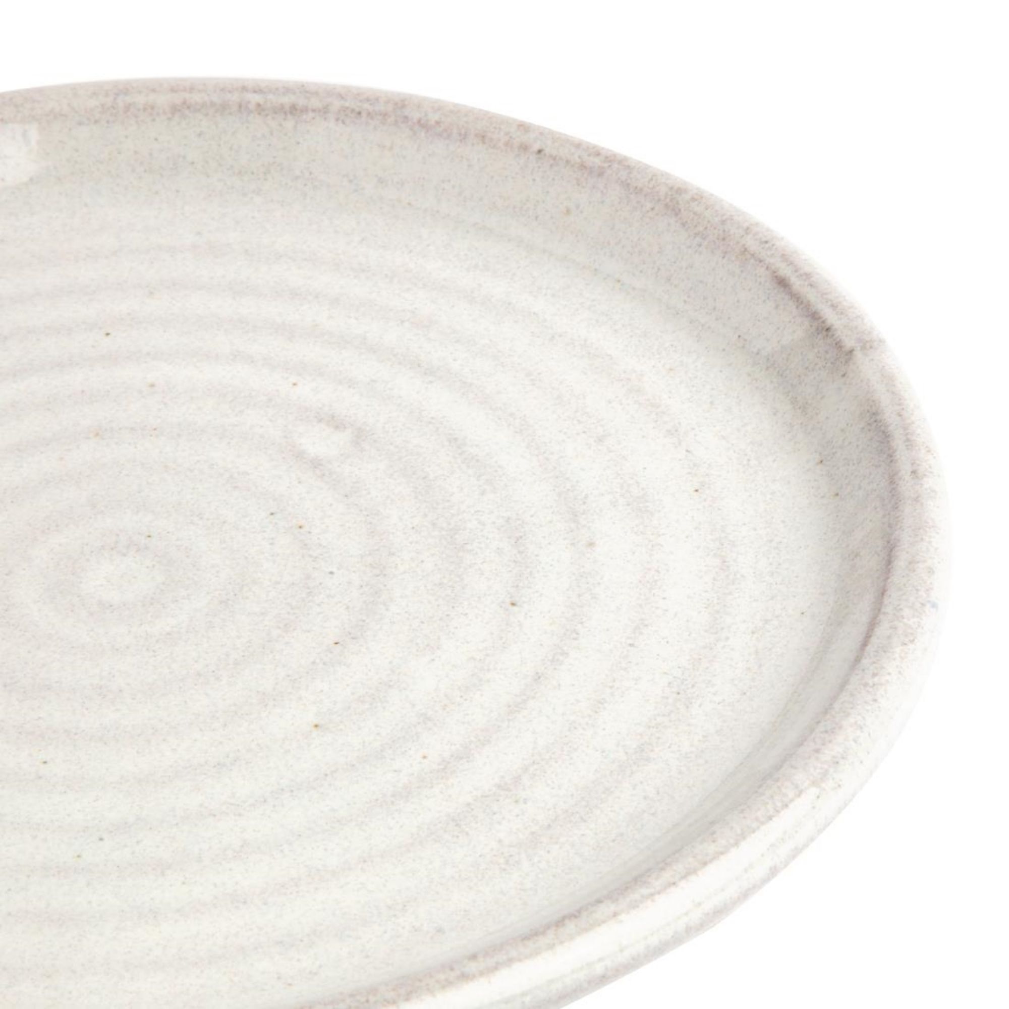 Picture of Olympia Canvas Small Rim Round Plates Murano White 180mm (6 Pack)