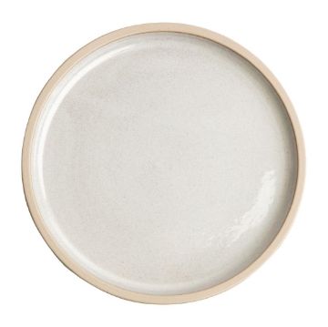 Picture of Olympia Canvas Flat Round Plates Murano White 250mm (6 Pack)