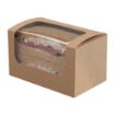 Picture of Colpac Compostable Kraft Sandwich Packs With PLA Window (500 pack)