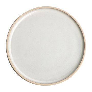 Picture of Olympia Canvas Flat Round Plates Murano White 180mm (6 Pack)