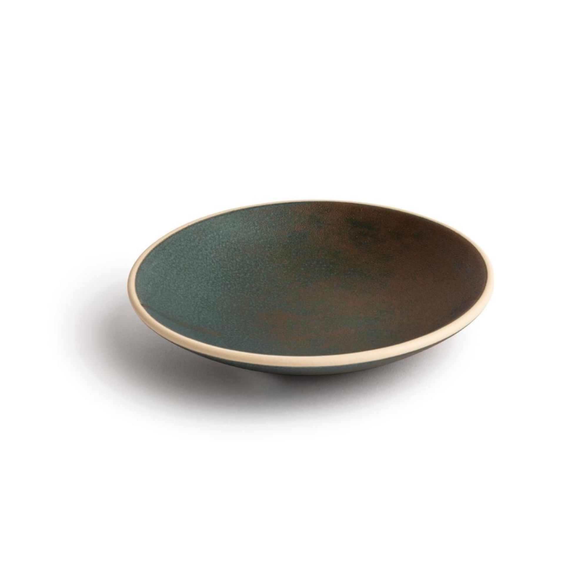 Picture of Olympia Canvas Shallow Tapered Bowl Green Verdigris 200mm (6 pack)