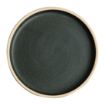 Picture of Olympia Canvas Flat Round Plates Green Verdigris 180mm (6 Pack)