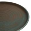 Picture of Olympia Canvas Small Rim Round Plates Green Verdigris 265mm (6 Pack)