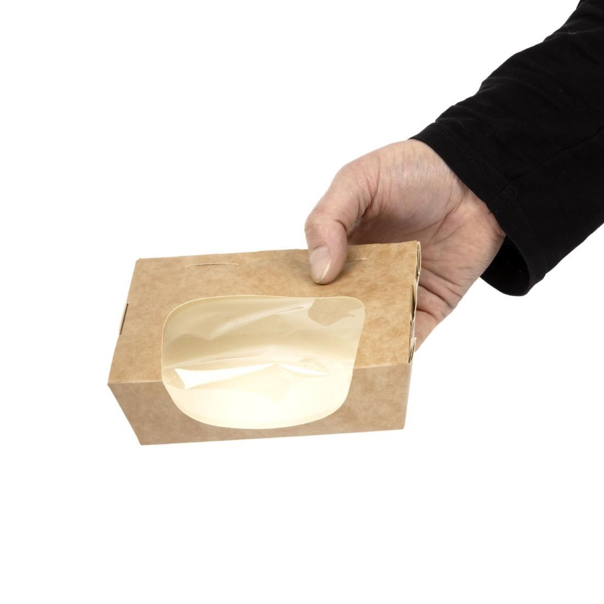 Picture of Colpac Zest Compostable Kraft Medium Salad Box 825ml/29oz (250 pack)