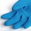 Picture of Mapa Alto 405 Liquid-Proof Heavy-Duty Janitorial Gloves Blue & Yellow Small