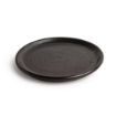 Picture of Olympia Canvas Small Rim Round Plates Delhi Black 180mm (6 Pack)