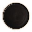 Picture of Olympia Canvas Flat Round Plates Delhi Black 250mm (6 Pack)