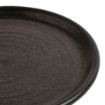 Picture of Olympia Canvas Small Rim Round Plates Delhi Black 180mm (6 Pack)
