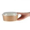 Picture of Colpac Recyclable Kraft Salad Pots With Lid Large 1300ml (150 pack)