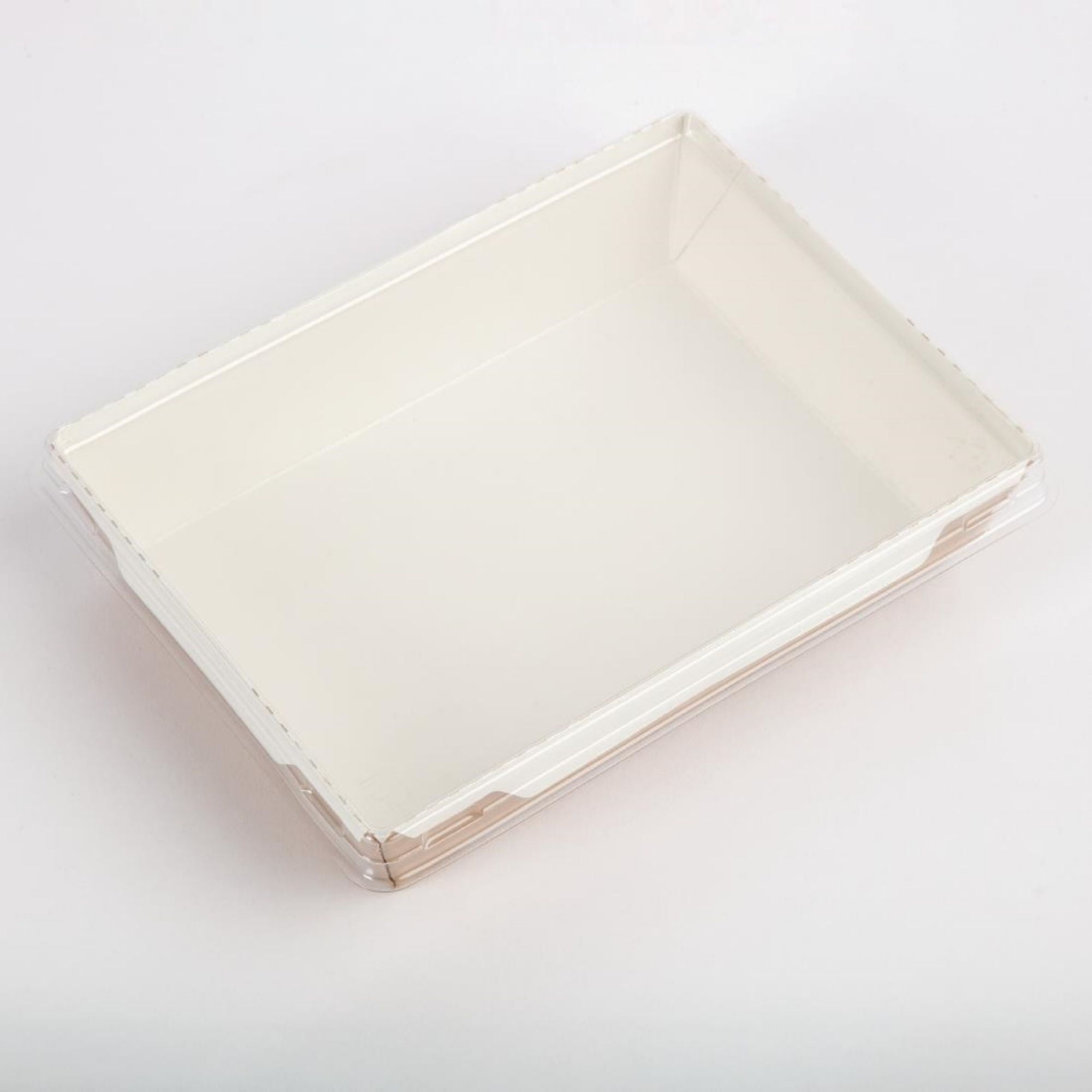 Picture of Colpac Fuzione Recyclable Paperboard Food Trays With Lid 1000ml / 35oz