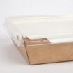 Picture of Colpac Fuzione Recyclable Paperboard Food Trays With Lid 1000ml / 35oz